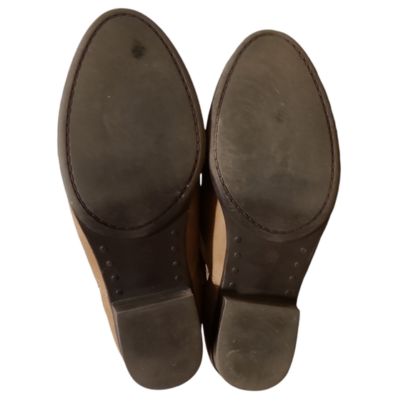 JustFab Kadence Beige Caged Zip & Buckle Booties Sz 9 - Picture 5 of 6